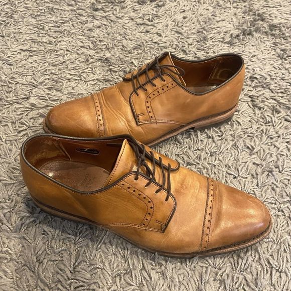 Allen Edmonds Clifton Walnut Brown Leather Cap Toe Oxfords Shoes Men’s 9.5 D main image 9
